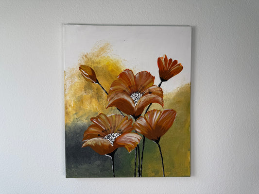 Amber Petals (Canvas)