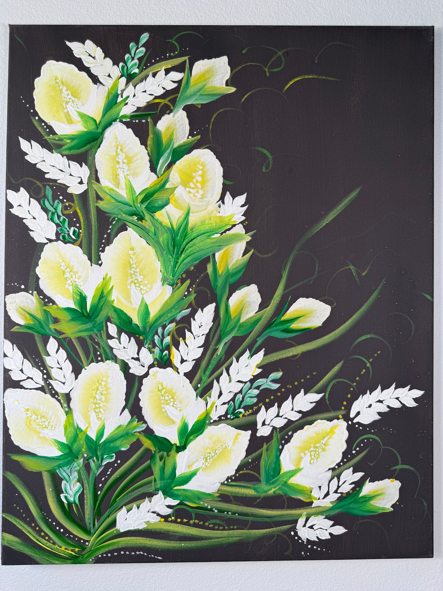 Lime Bloom (Canvas)
