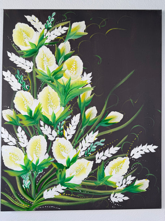 Lime Bloom (Canvas)