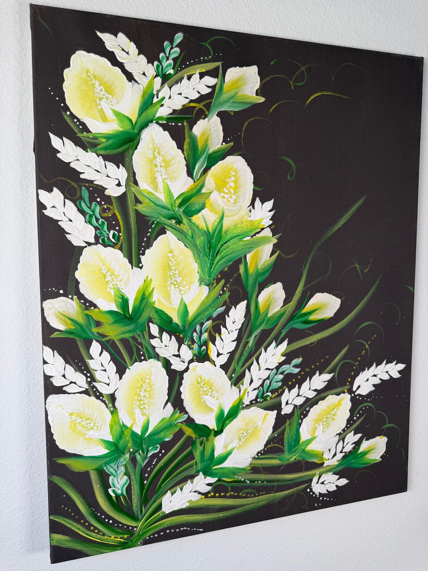Lime Bloom (Canvas)