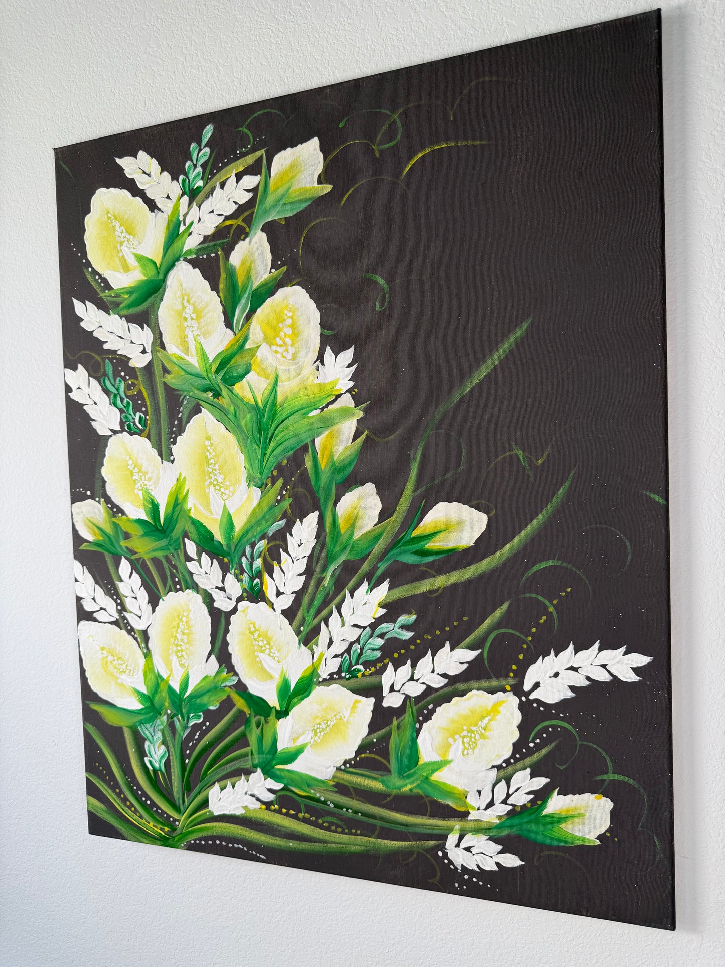 Lime Bloom (Canvas)