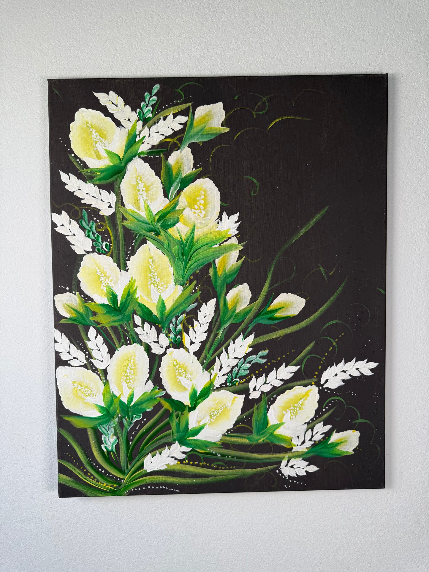 Lime Bloom (Canvas)