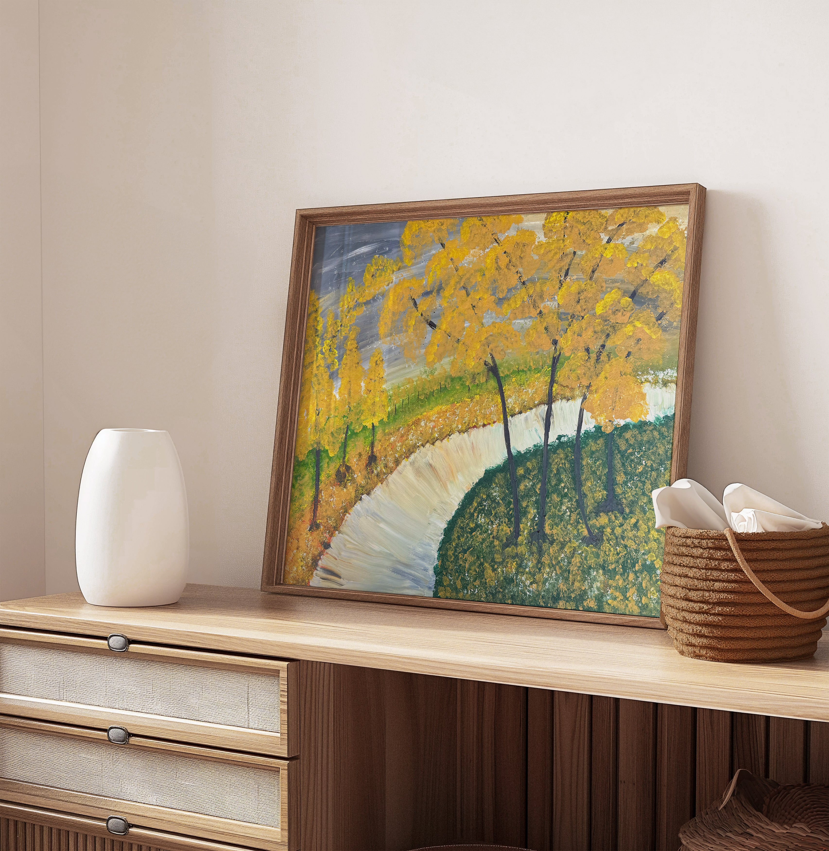 A Walk In Fall (Art Print)